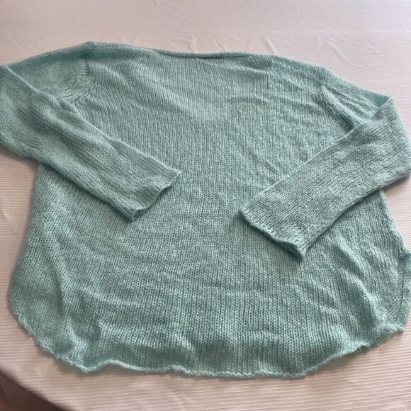 Wooden Ships Paola Buendia Blue Mohair Blend Sweater Size M/L - Picture 10 of 11